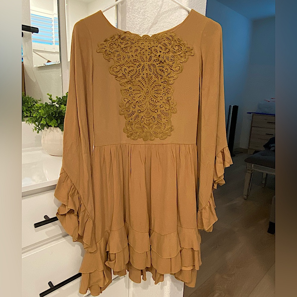 Joyfolie mustard/yellow dress